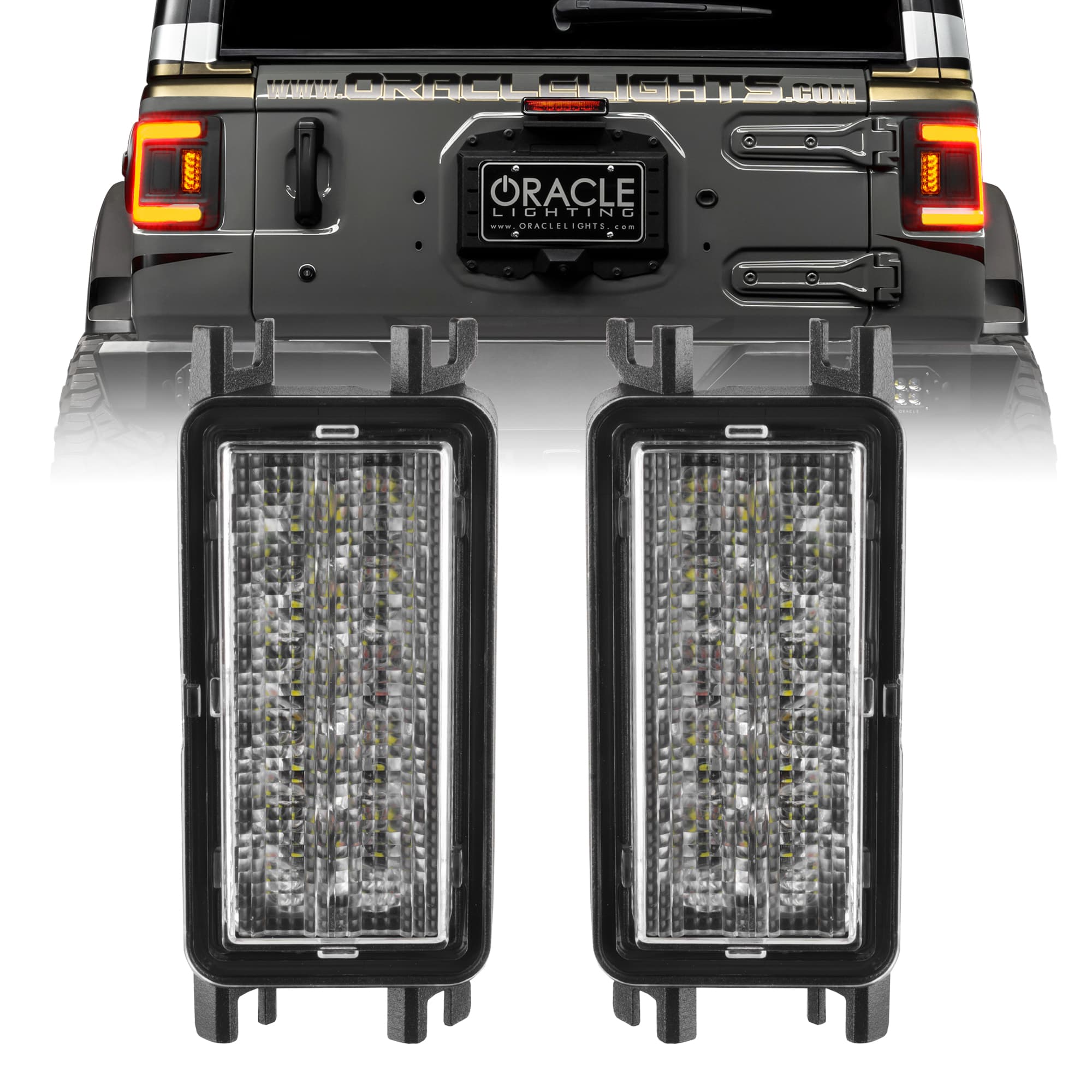 Oracle Lighting ORACLE Lighting Dual Function Amber/White Reverse LED Module for Jeep Wrangler JL Flush Tail Lights