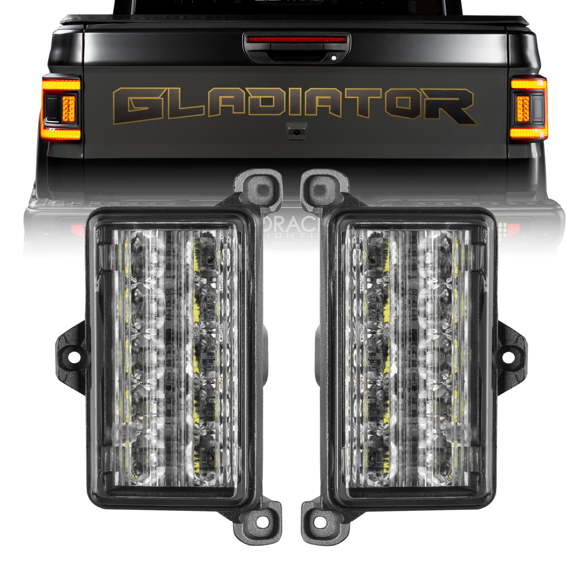 Oracle Lighting ORACLE Lighting Dual Function Amber/White Reverse LED Module for Jeep Gladiator JT Flush Tail Lights