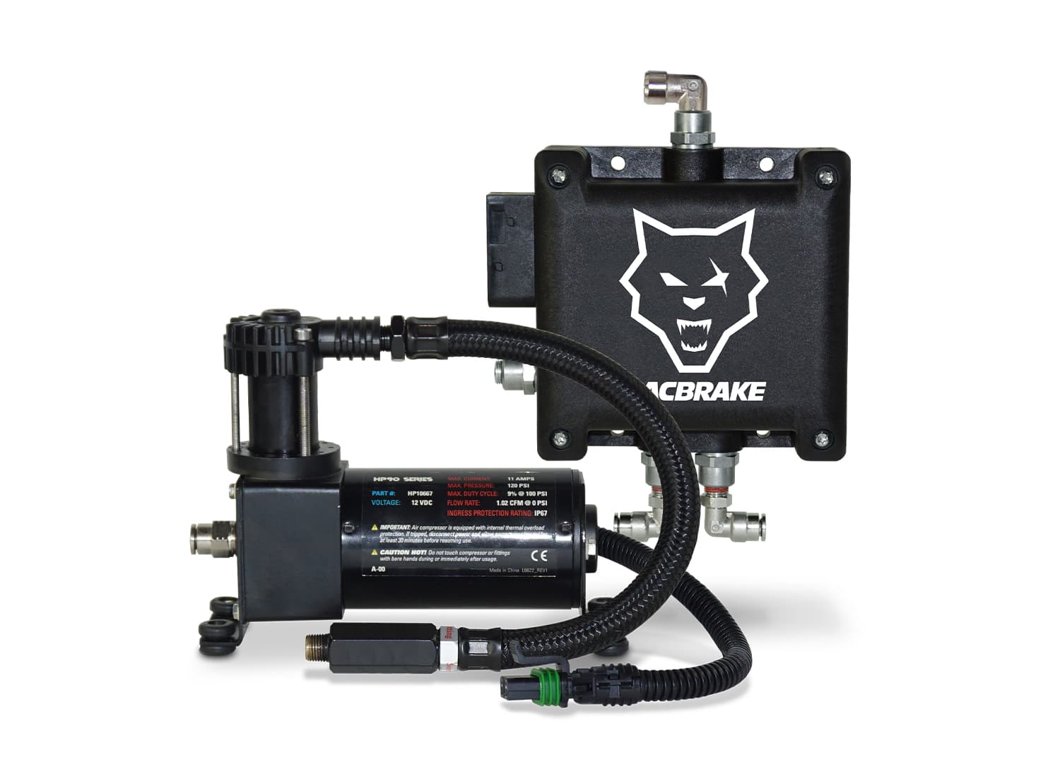 PACBRAKE GEN III WIRELESS CONTROLS (90 SERIES SEALED COMPRESSOR NO QUICKMOUNT NO REMOTE NOT TANK COMPATIBLE) HP30009-NT