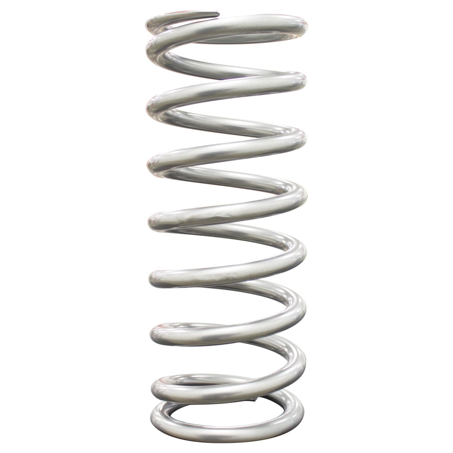 QA1 10HT600 Spring, Cr-Si High Travel 2-1/2 Id 10 X 600 Lbs/In. Silver Pwdr Coat product image