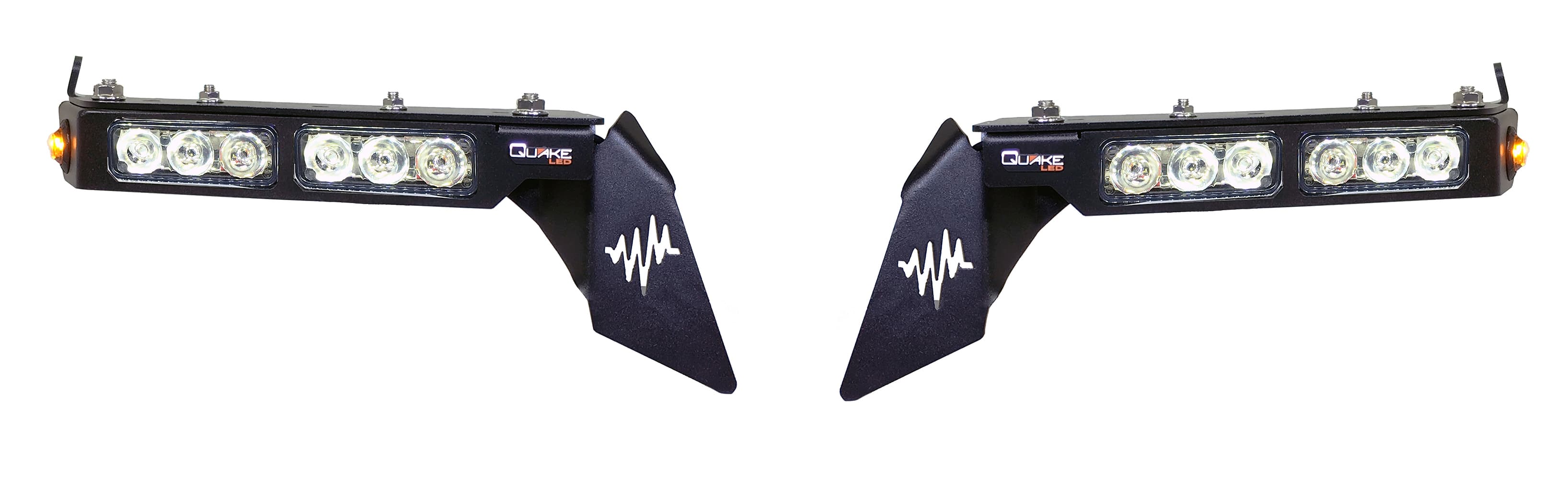 Quake LED Quake LED - QTE991 - Jeep Wrangler JL/Gladiator 9.5 x 1.5 Inch Fender Chop Kit w/ DRL Switchback Turn Signal and Side Marker Light for 2018-2019 Jeep Wrangler