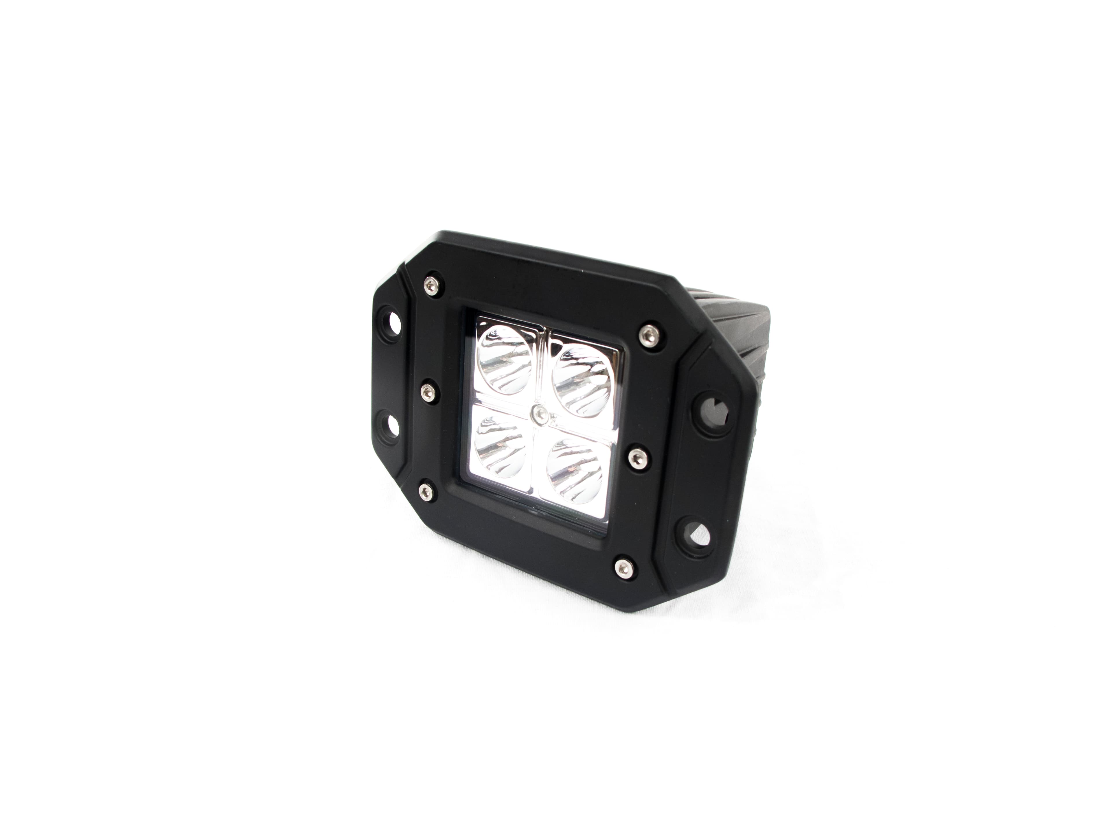 Race Sport Flush Mount 12W 4 LED High-Powered 3x3 LED Spot Light