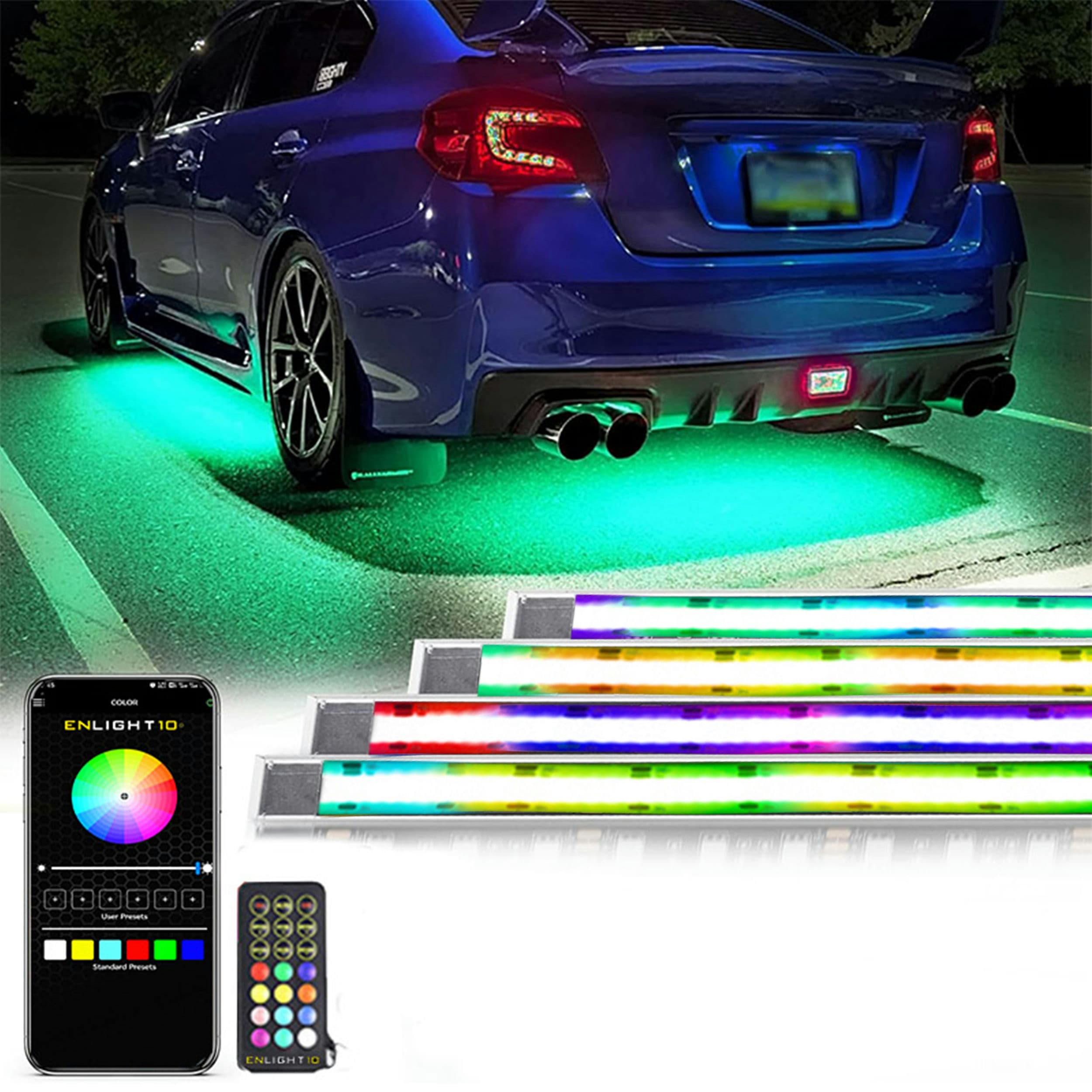 Race Sport Race Sport Flexible RGBW LED Underbody Vehicle Kit with Enlight10 APP Full Control - 1007837
