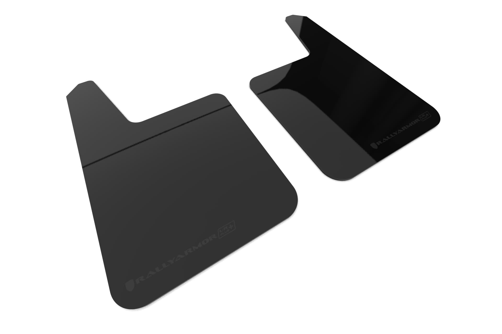 Rally Armor LLC Rally Armor MF20-URP-BLK-MBK-LRT - Universal - Black Mud Flap/Metallic Black Logo
