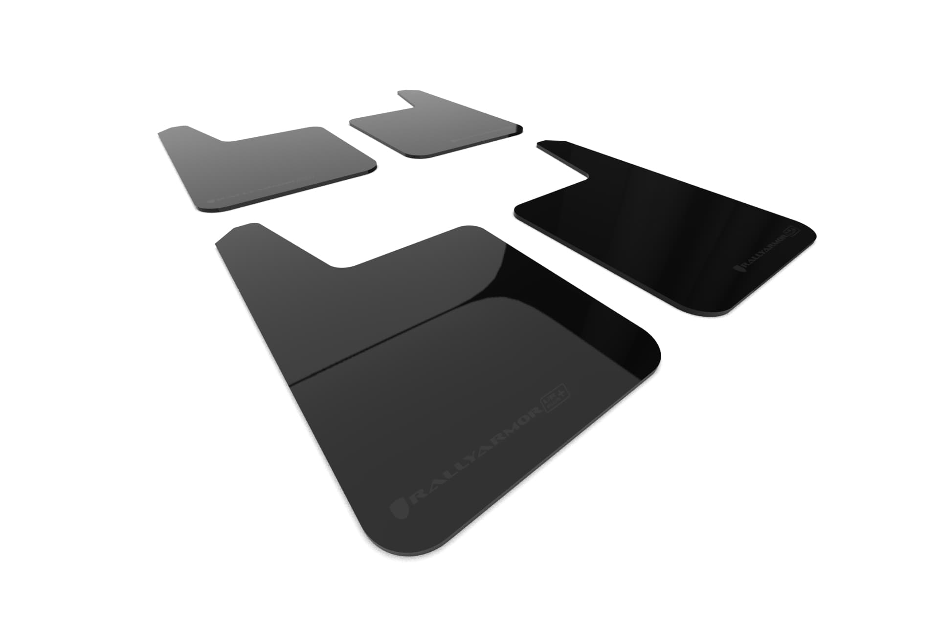 Rally Armor LLC Rally Armor MF20-URP-BLK-MBK - Universal - Black Mud Flap/Metallic Black Logo