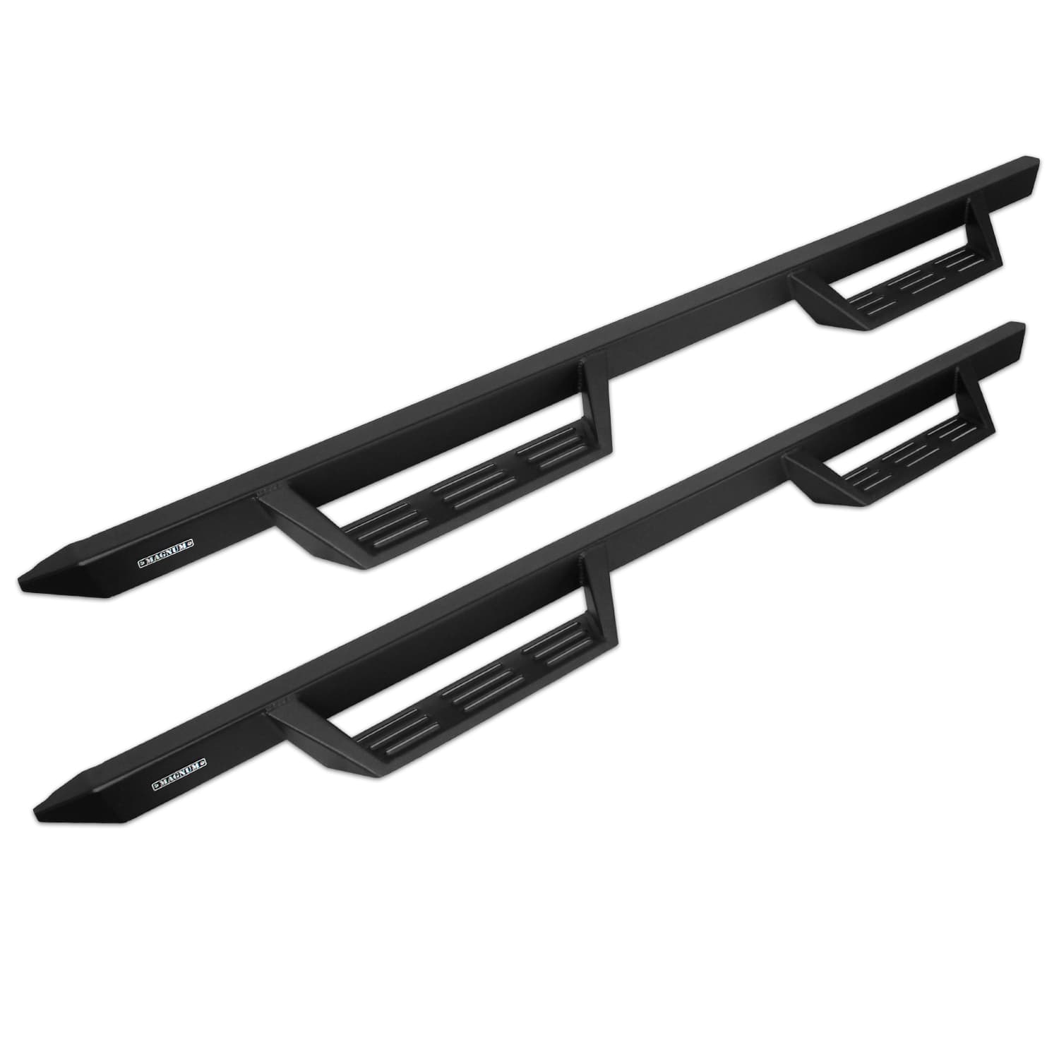 Raptor Series Magnum RT Gen 2 Drop Steps Black Textured Alloy Steel - 19-26 Chevy Silverado/GMC Sierra 1500; 20-26 Silverado/Sierra 2500/3500 HD Crew Cab