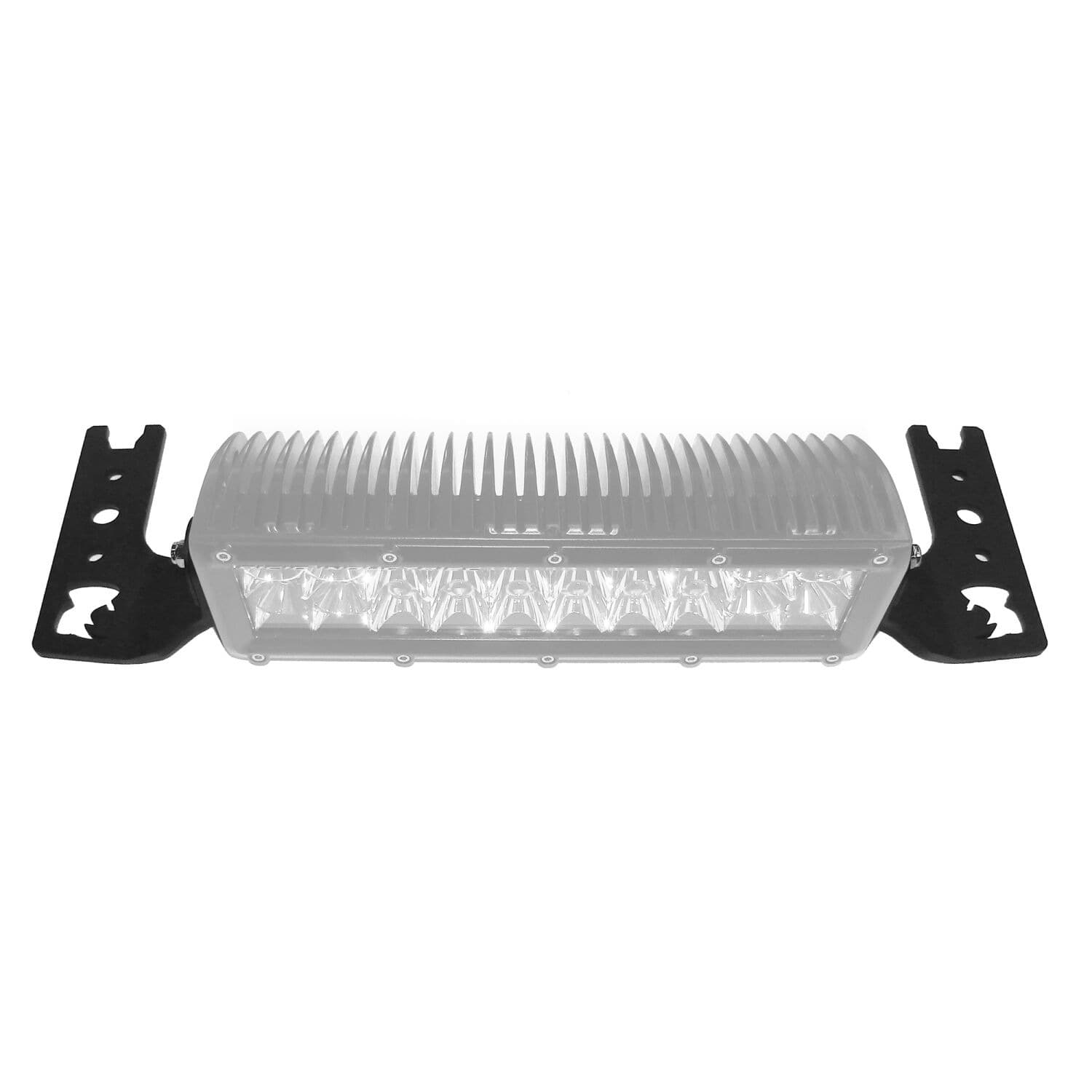 Go Rhino 10in Double-Row LED Light Bar Center Hood Mount - JT/JL