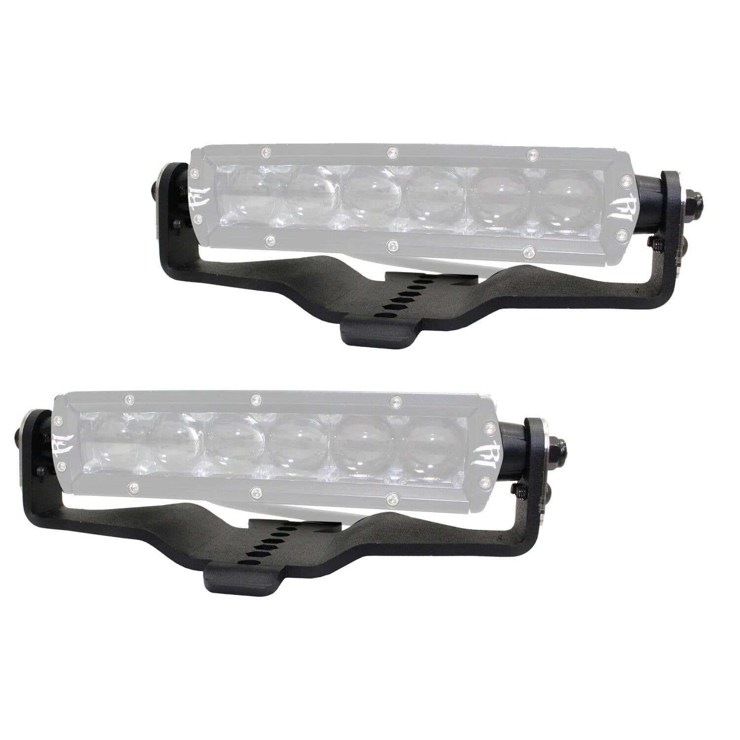 Go Rhino 18C WRANGLER JL AND JLU HOOD HINGE LIGHT MOUNT KIT FOR 6IN SINGLE ROW (SR X2) LED LIGHT BAR