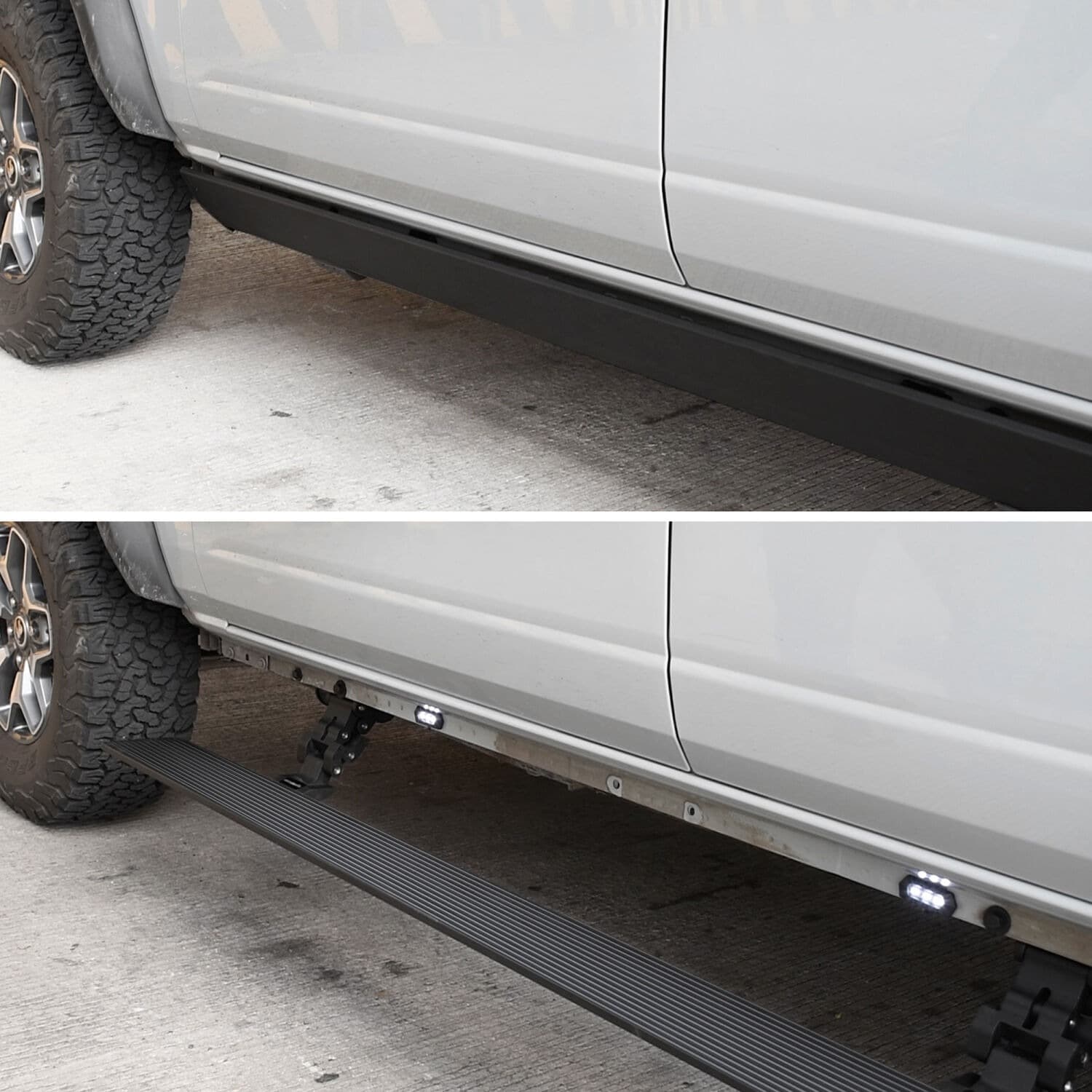 Go Rhino 20444580PC - RealTruck VoltStep Electric Running Board Kit - Textured Black