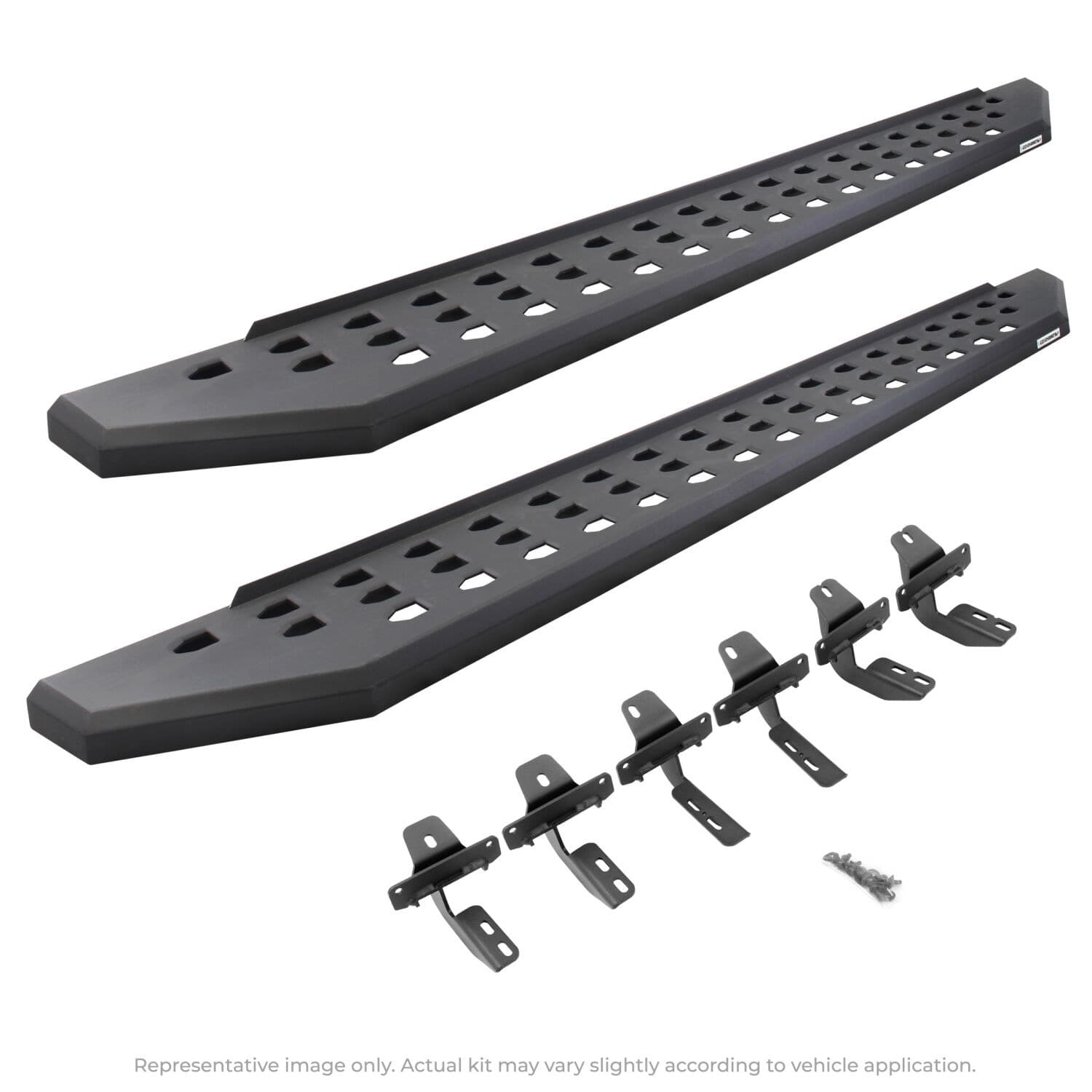 Go Rhino Go Rhino - 69450568PC - RB20 Running Boards With Mounting Brackets - Textured Black