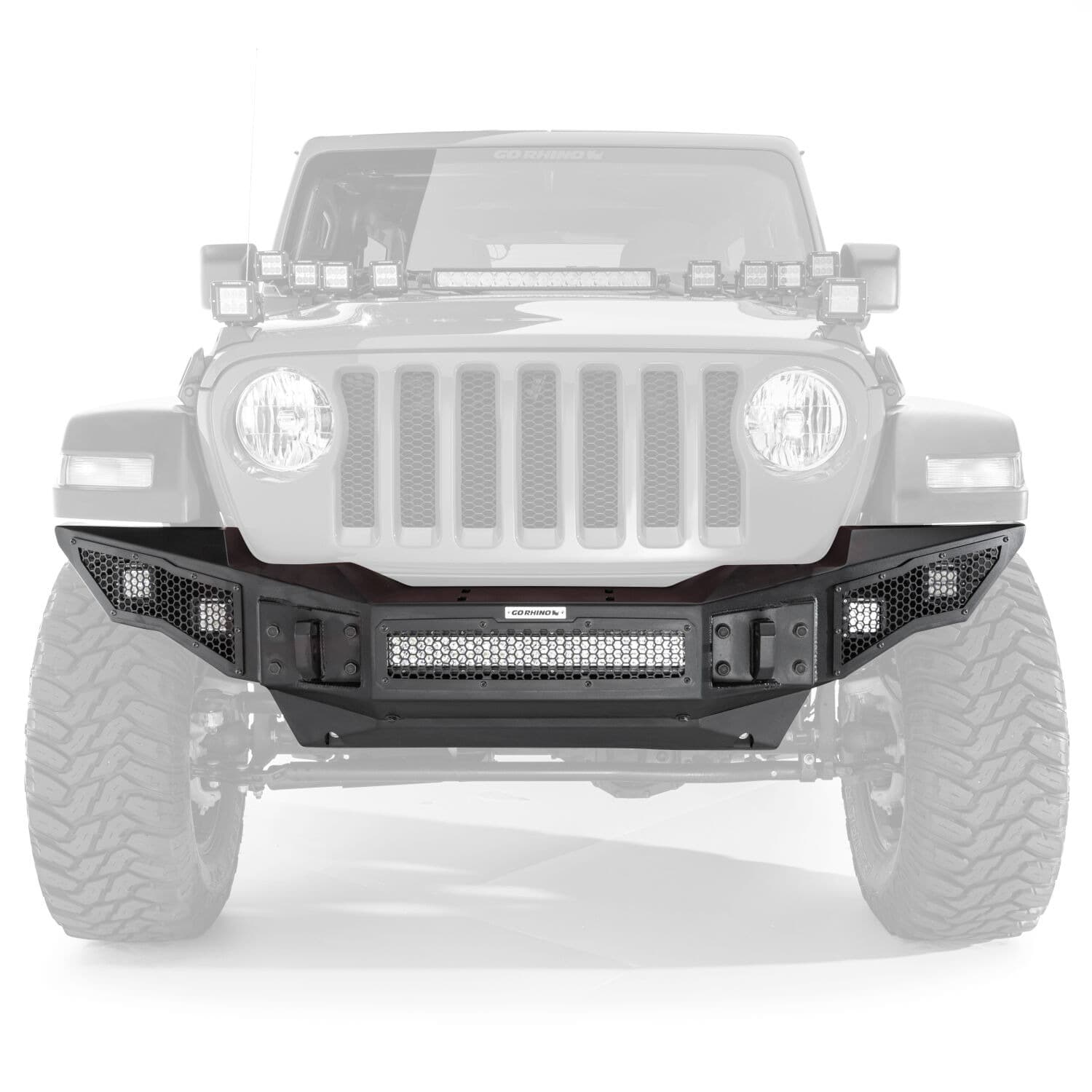 07C ROCKLINE FULL WIDTH BUMPER BLACK POWDERCOAT FINISH INCREASED CLEARANCE product image