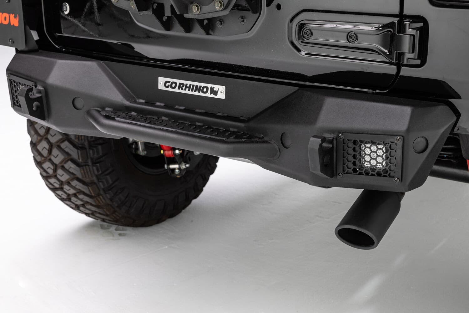 Go Rhino 371100T - Rockline Rear Stubby Bumper- Textured Black product image