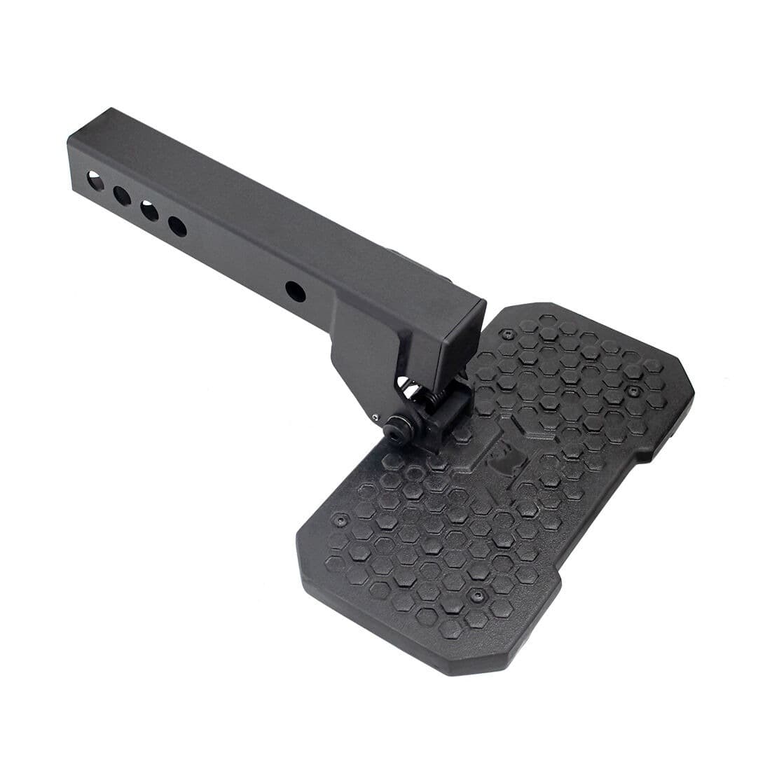 Go Rhino 2IN HITCH RECEIVERS UNIVERSAL FOLD DOWN BUMPER STEP BLACK