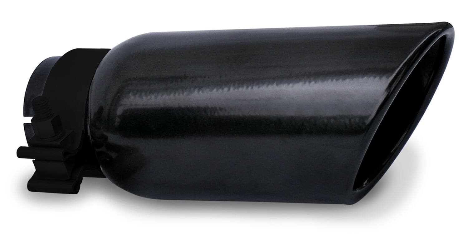 Go Rhino Go Rhino GRT22536B - Black Powder Coated Stainless Steel Exhaust Tip - Textured Black