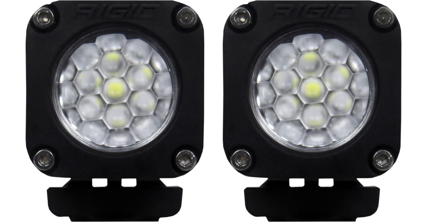 RIGID Industries RIGID Ignite Back-Up Kit, Diffused Lens, Surface Mount, Black Housing, Pair