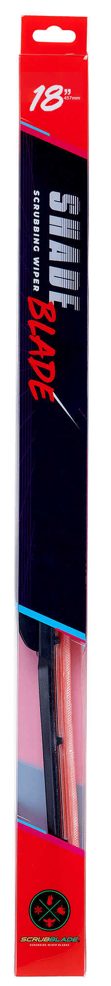 Scrubblade - 18 450mm Red Silicone Shadeblade Wiper Blade - CBR1800 product image