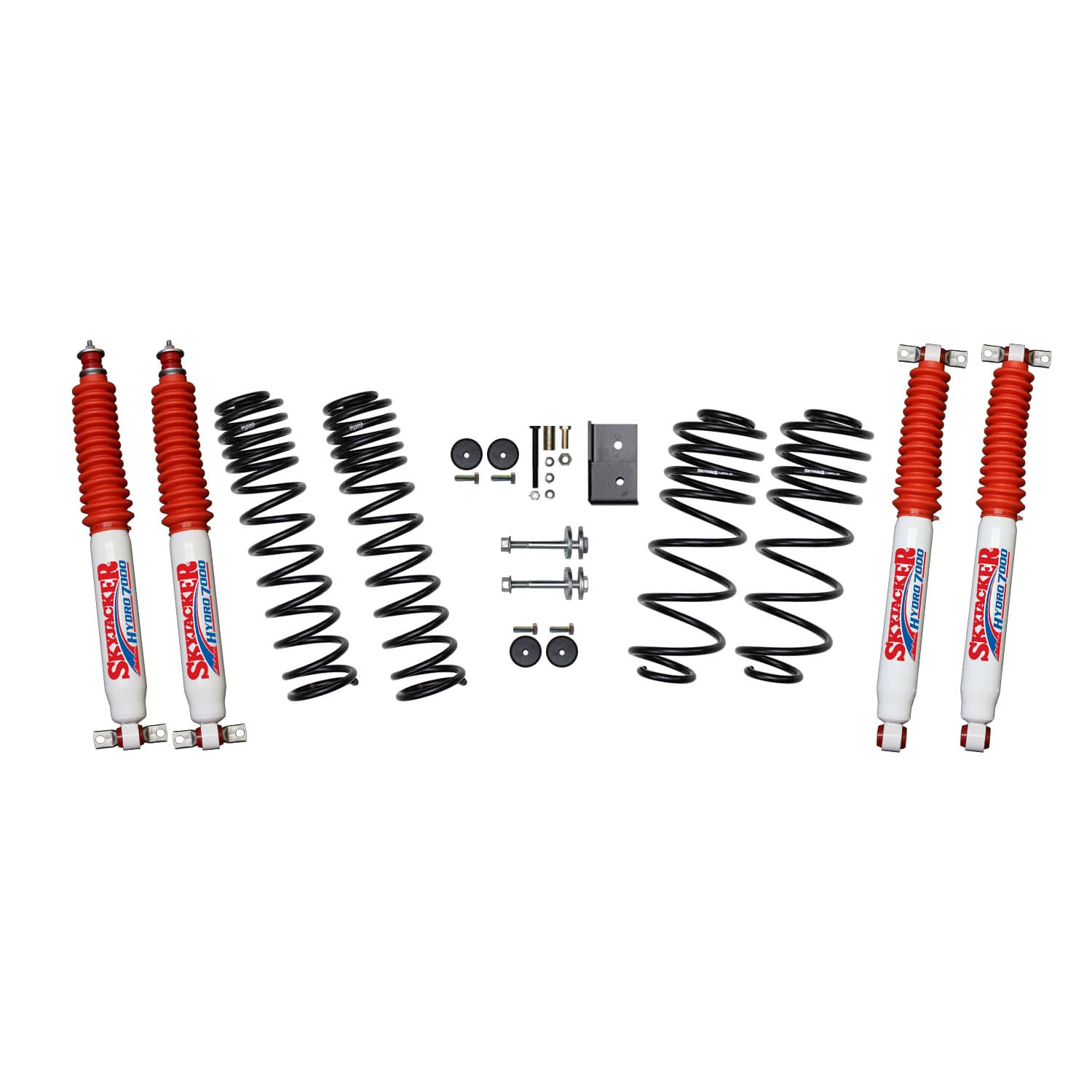 Skyjacker 2.5 Inch Dual Rate Long Travel One Box Kit With Hydro 7000 Shocks TJ/LJ 1997-2006 Jeep Wrangler/Unlimited Skyjacker