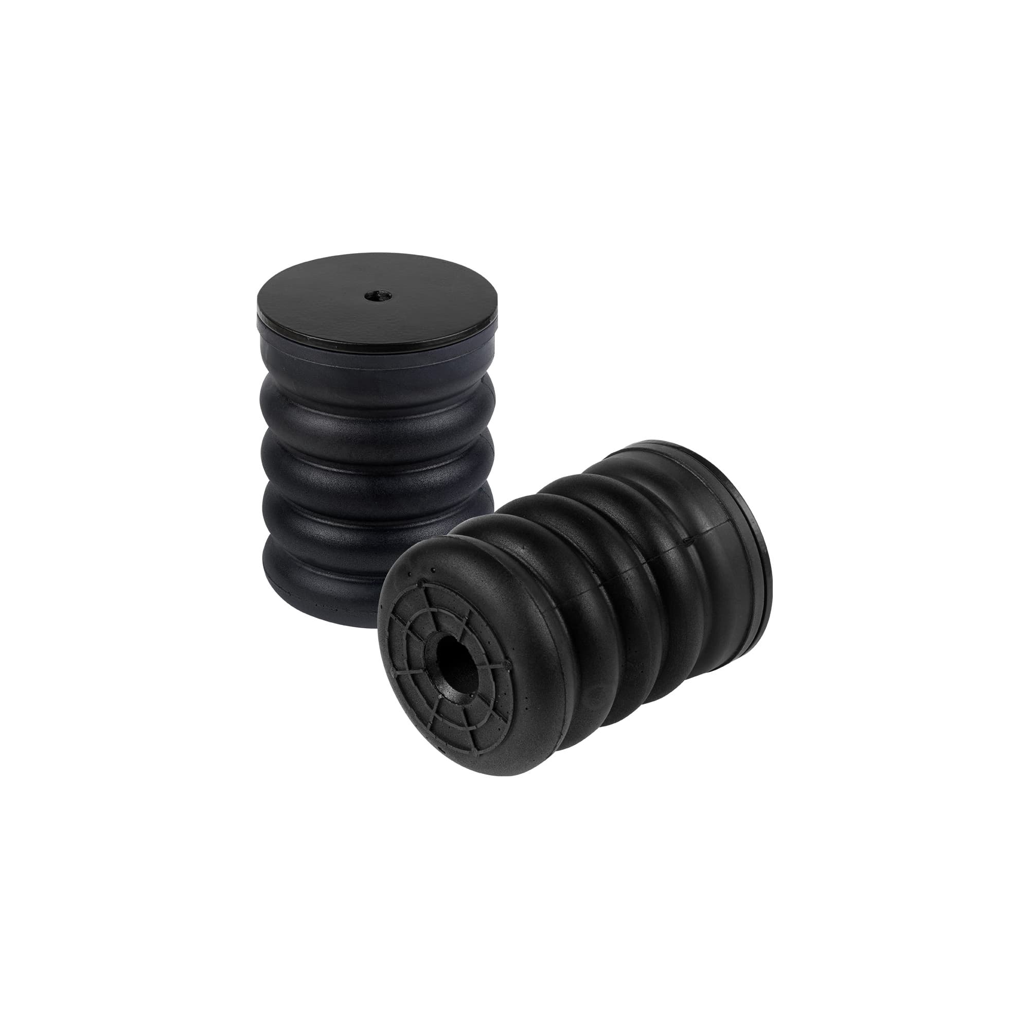 SuperSprings SumoSprings; Front Or Rear; Incl. One 1 in. Spacers; For Fabricators And Custom Applications; One Piece Hollow Center; 1500 lbs. At 50 Percent Compression; Black;