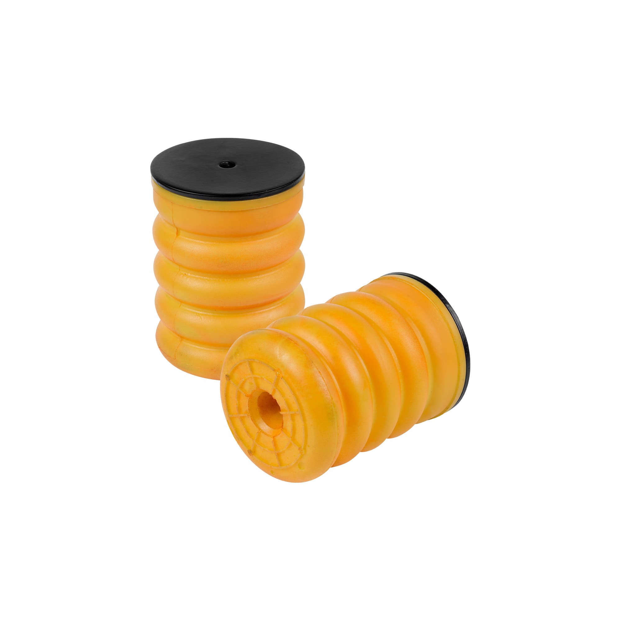 SuperSprings SumoSprings; Front Or Rear; Incl. One 1 in. Spacers; For Fabricators And Custom Applications; One Piece Hollow Center; 2800 lbs. At 50 Percent Compression; Yellow;