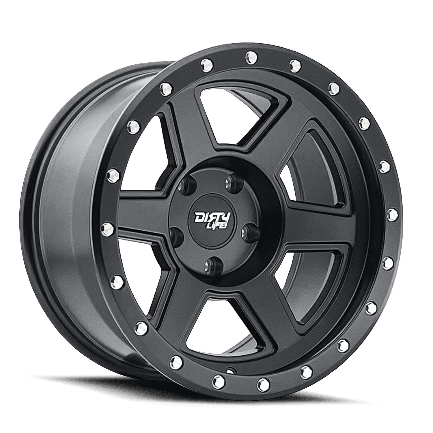 Dirty Life 9315 Compound Series Wheel, 17x9 5x5 -12 - Matte Black - JT/JL/JK