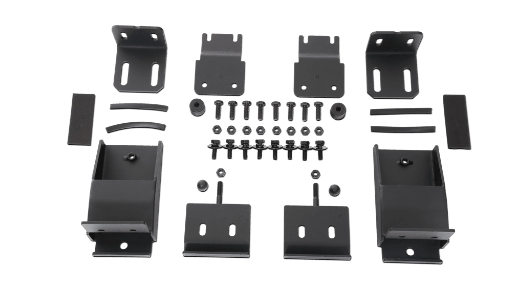 Body Armor Roof Rack Mount Kit; 150 lbs. Capacity; Textured Powder Coat; Black;