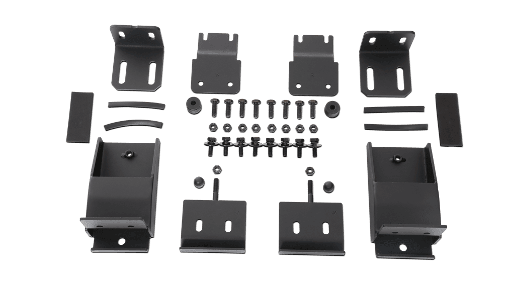 Body Armor Roof Rack Mount Kit; 150 lbs. Capacity; Textured Powder Coat;