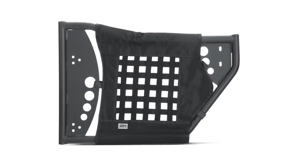 Trail Doors; Gen III; Pair; Rear; Steel; Nylon Webbing Included; Textured Black Powder Coat; product image
