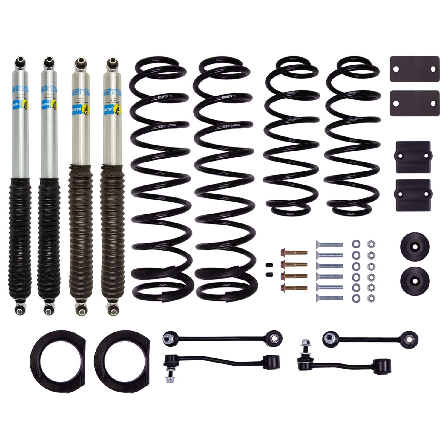 Bilstein 18C JEEP WRANGLER JL FRONT AND REAR B8 5100 LIFT KIT SUSPENSION LIFT KIT