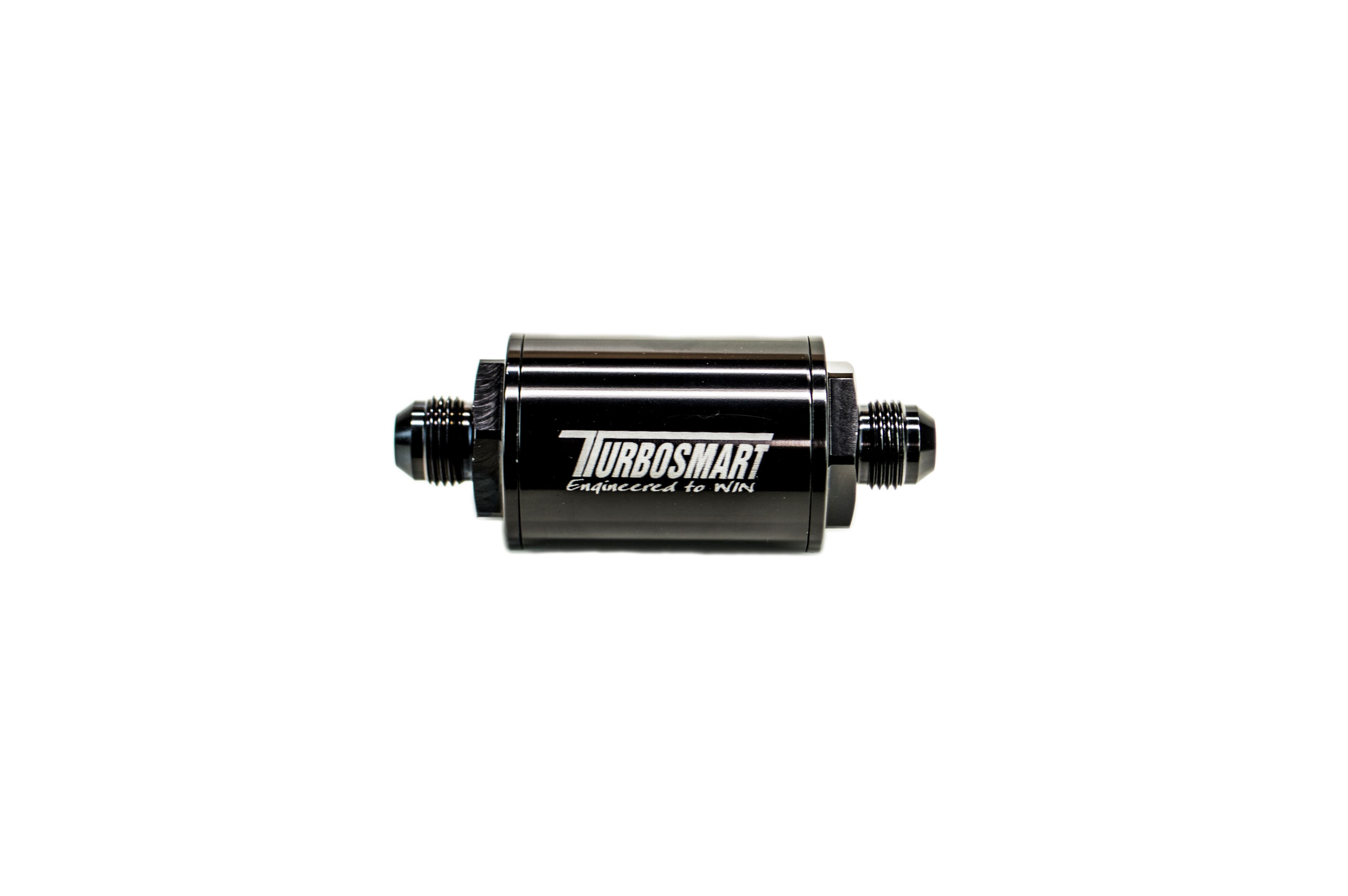 TurboSmart USA Turbosmart FPR Billet Fuel Filter 10um AN-6 - Black