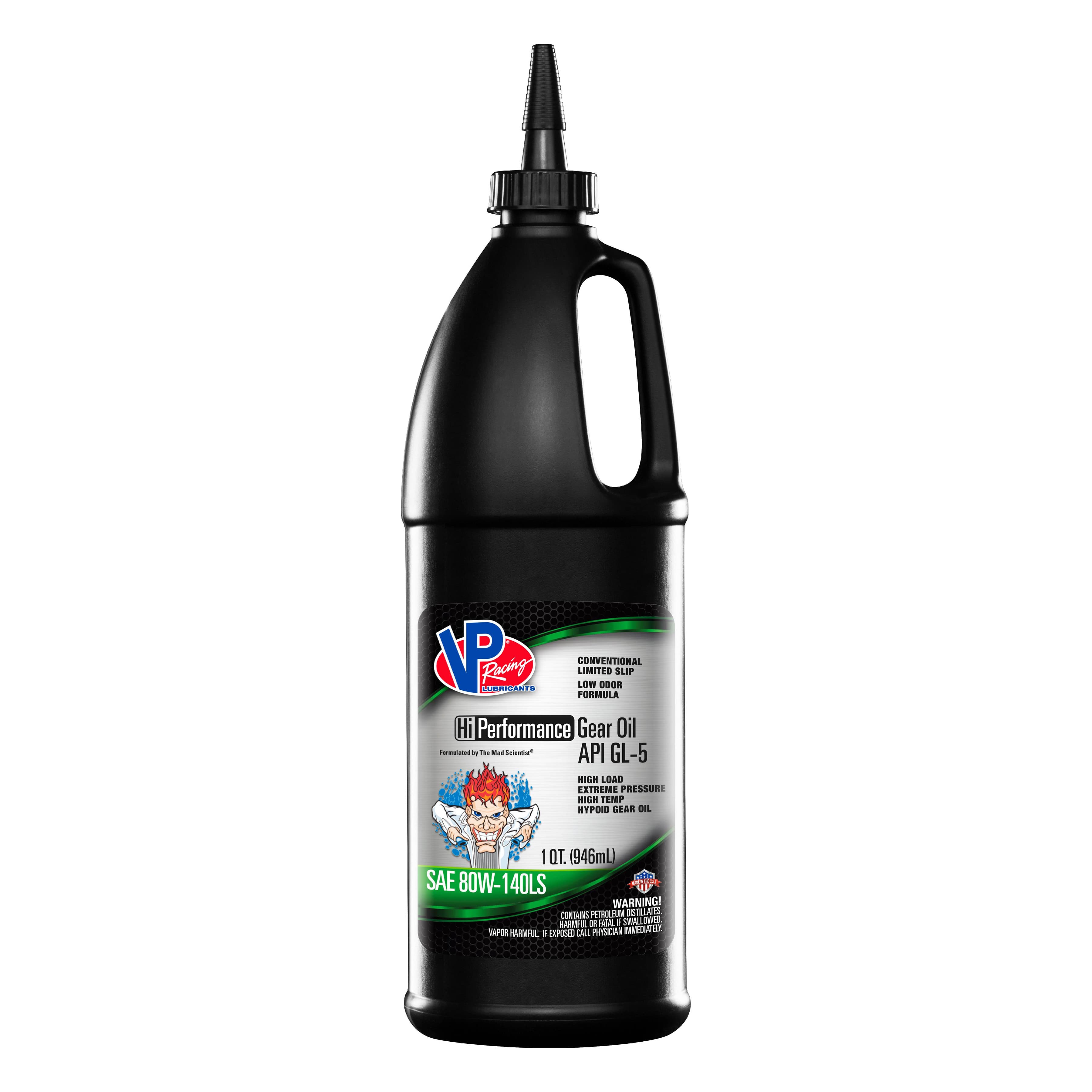VP Racing Fuels 2705 GL-5 SAE 80W-140 Hi-Performance Gear Oil Qt product image