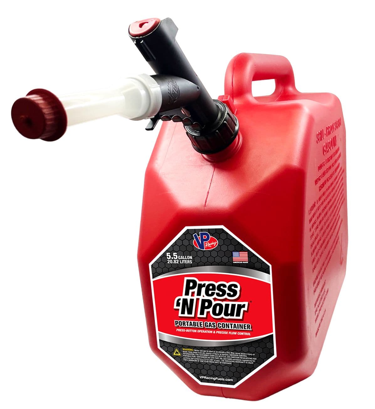 VP PRESS & POUR PORTABLE GAS CONTAINER/5.5 GAL/RED product image