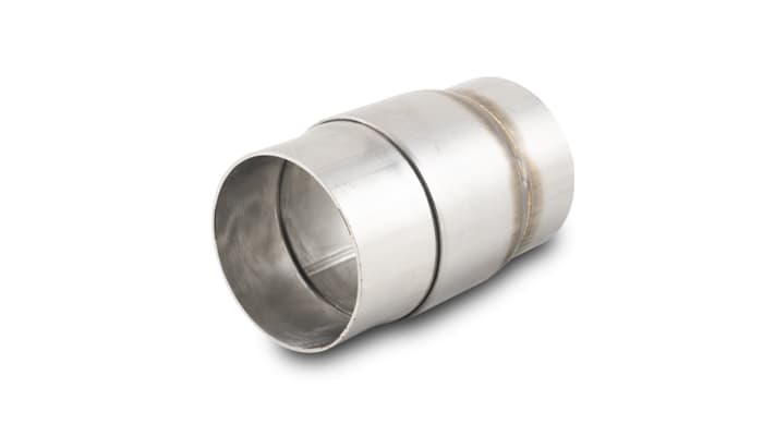 Welded Double Slip Joint Adapter; 2.5 in. Tube Size; 304 Stainless Steel; 2 Piece Assembly; Fully Welded; product image