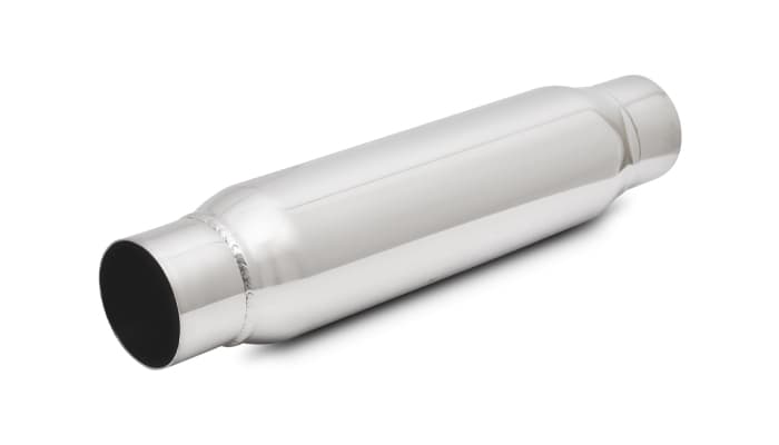 Bottle Style Resonator; 3 in. Inlet/Outlet ID; 4 in. Body OD; 12 in. Overall L; 8 in. Body L; product image