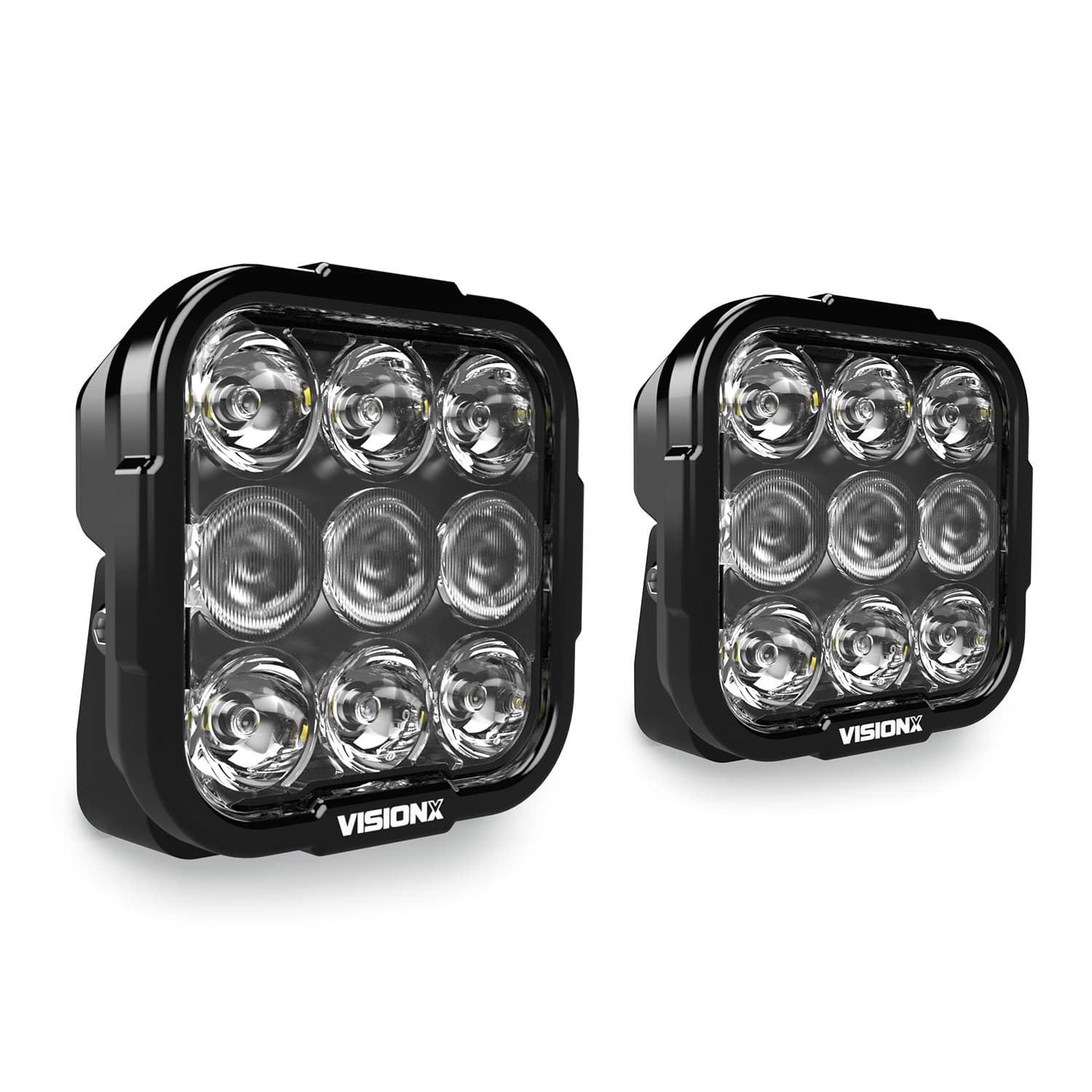 9 LED DURALUX GEN2 DRIVING LIGHT 6020 COMBO DRIVING BEAM WITH DRL WHITE PAIR