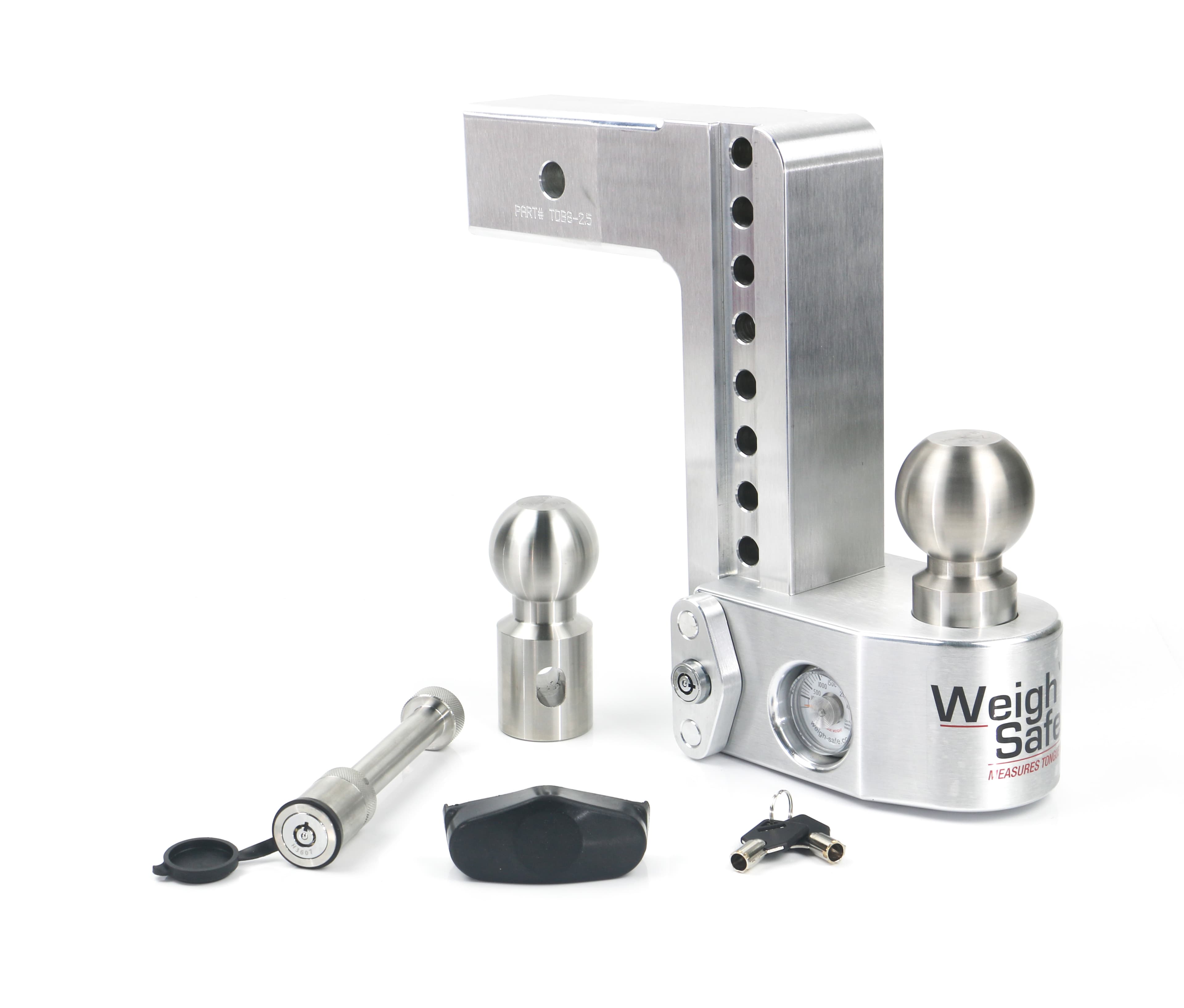 Weigh Safe 8 Drop Hitch with 2.5 Shank Keyed Alike WS05 Included product image