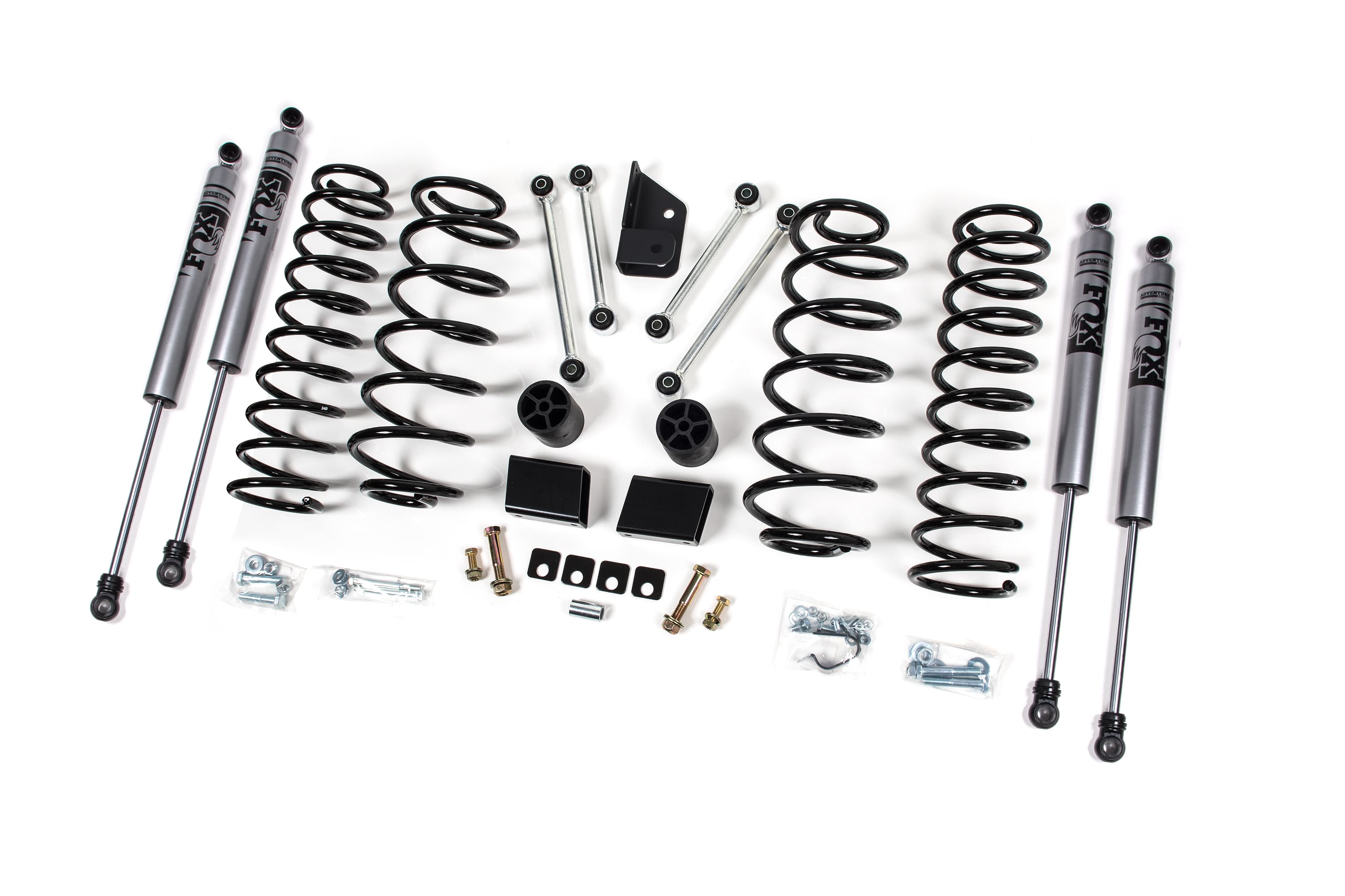 Zone Offroad 18-24 Jeep Wrangler JL 4 Door 3 Inch Lift Kit With Fox Adventure Shocks Zone Offroad