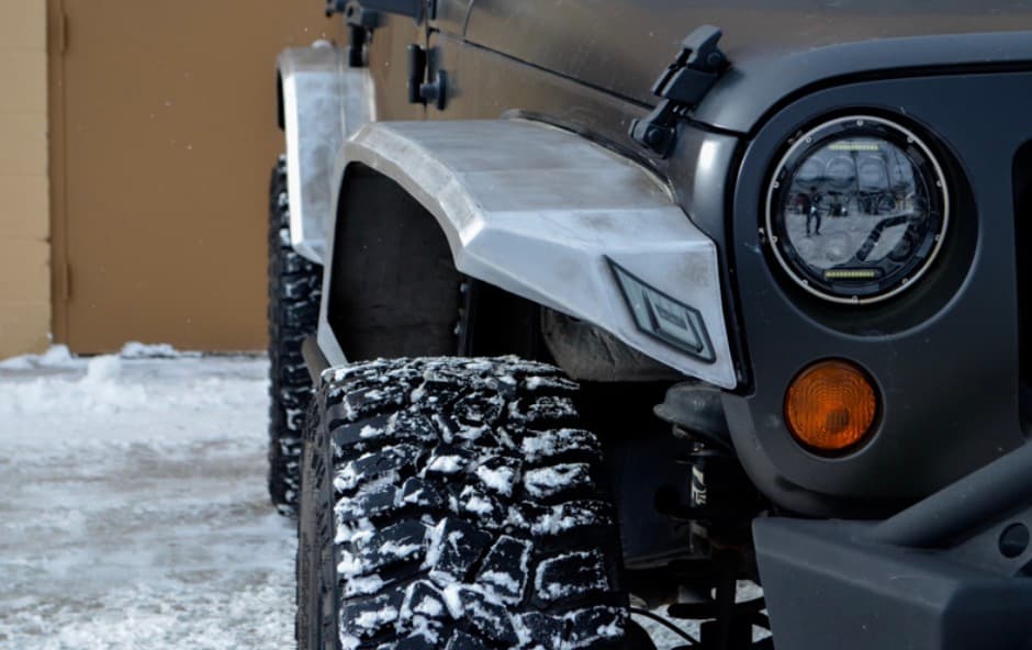 Steinjager Steinjäger Fenders Wrangler JK 2007-2018 Full Set, Wide Bare With Light Provisions