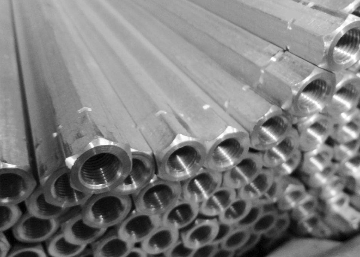 Steinjager Steinjäger End LInks and Short LInkages Threaded Tubes 3/8-24 3 Inches Long Bare Aluminum 4 Pack