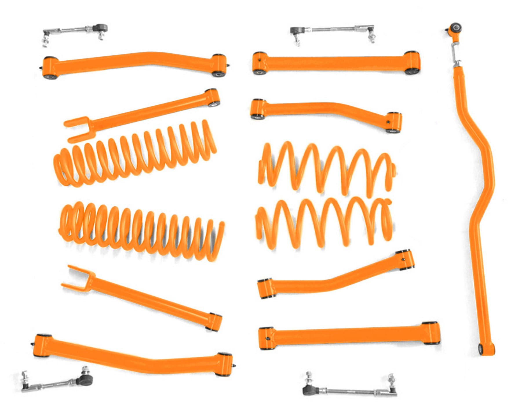 Steinjager Steinjäger Lift Kit Wrangler JK 2007-2018 2.5 Inch Fluorescent Orange