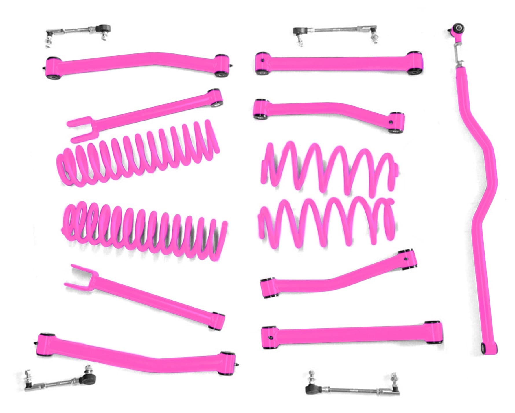 Steinjager Steinjäger Lift Kit Wrangler JK 2007-2018 2.5 Inch Hot Pink