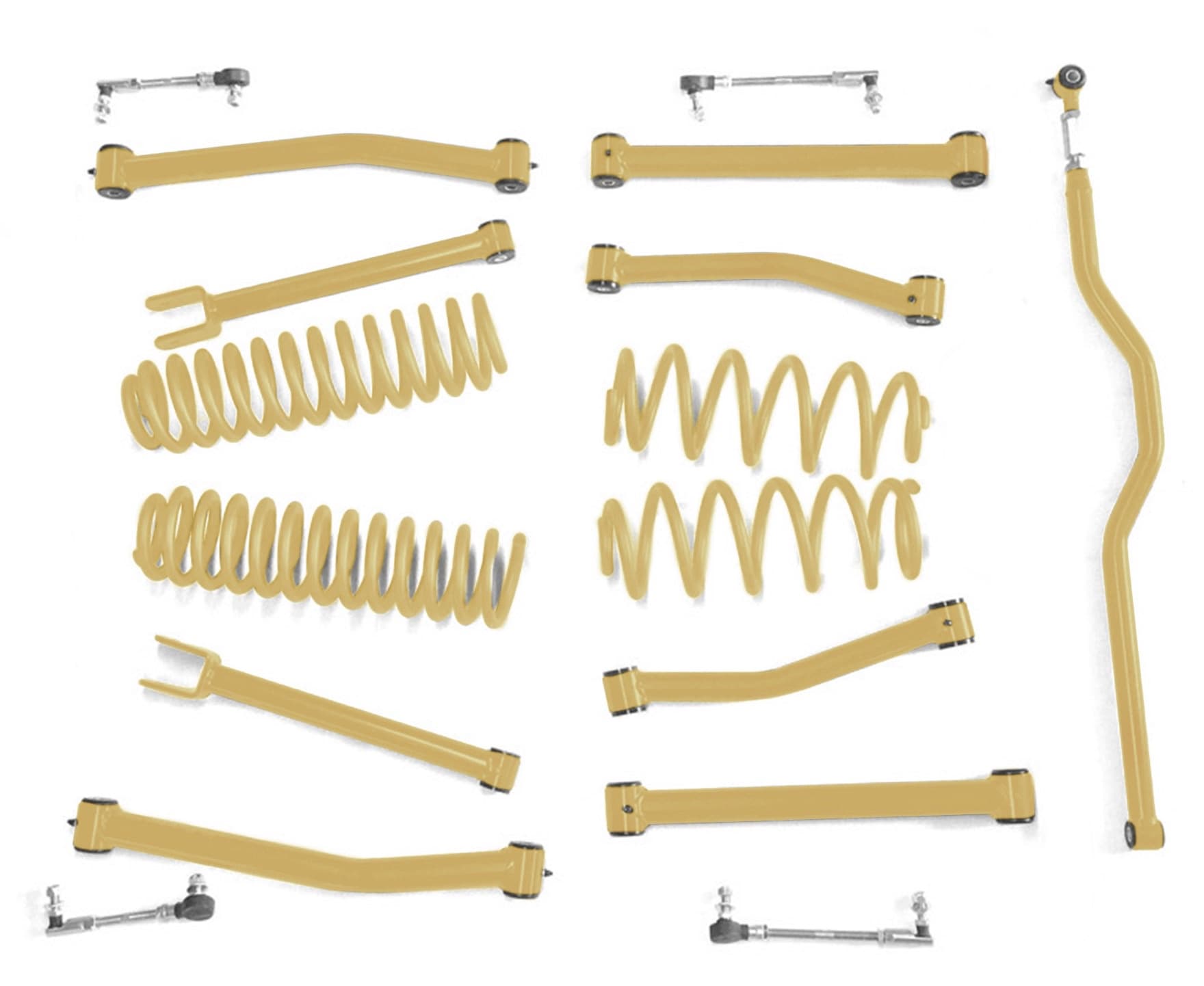 Steinjager Steinjäger Lift Kit Wrangler JK 2007-2018 2.5 Inch Military Beige