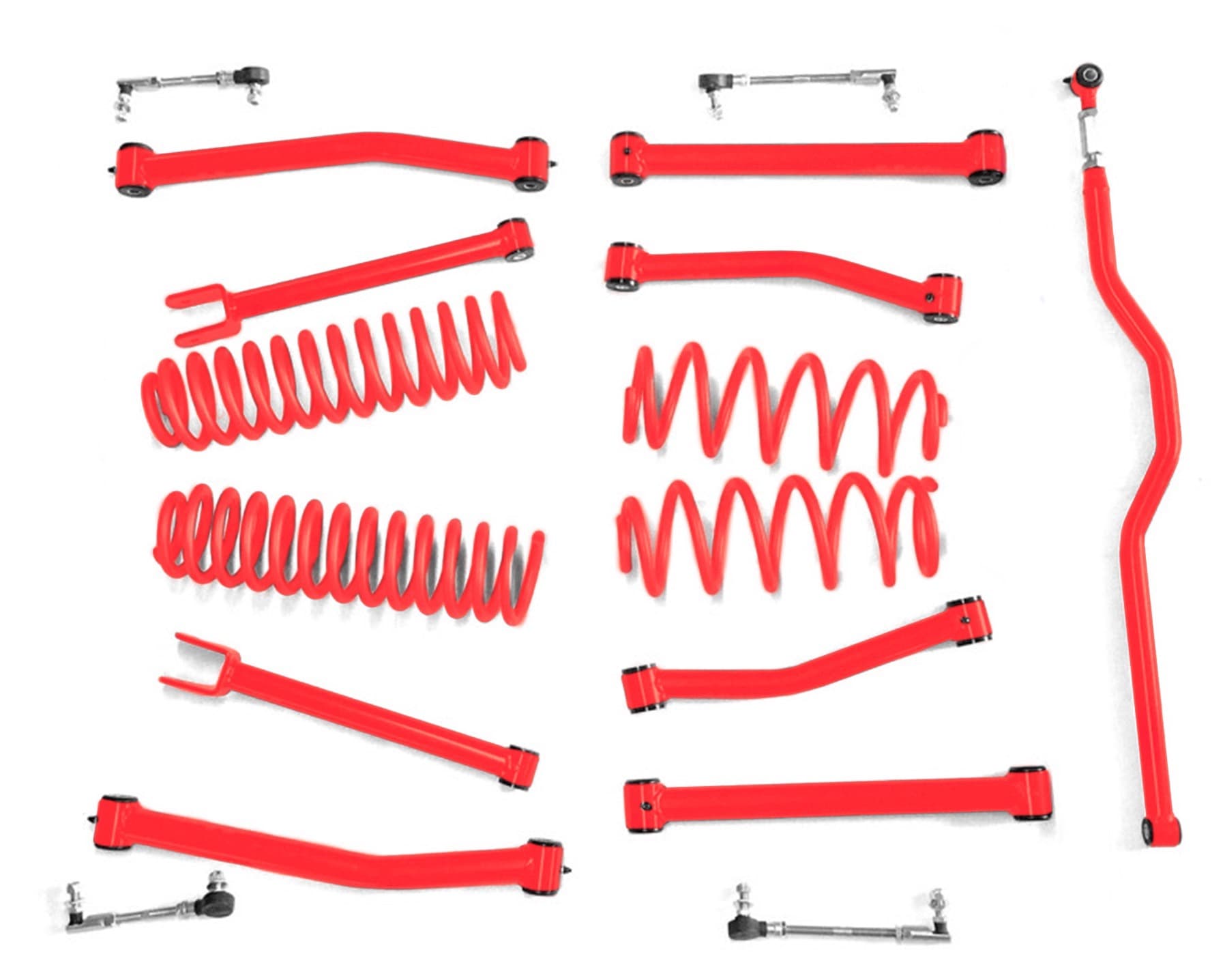 Steinjager Steinjäger Lift Kit Wrangler JK 2007-2018 2.5 Inch Red Baron