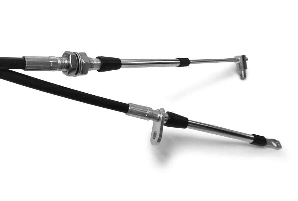 Steinjager Steinjäger Shifter Cables, Push-Pull 10-32 156 Inches Long Eyelet Style 2 inch travel