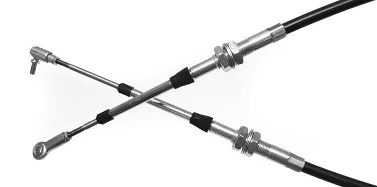 Steinjager Steinjäger Shifter Cables, Push-Pull 1/4-28 84 Inches Long Bulkhead Style