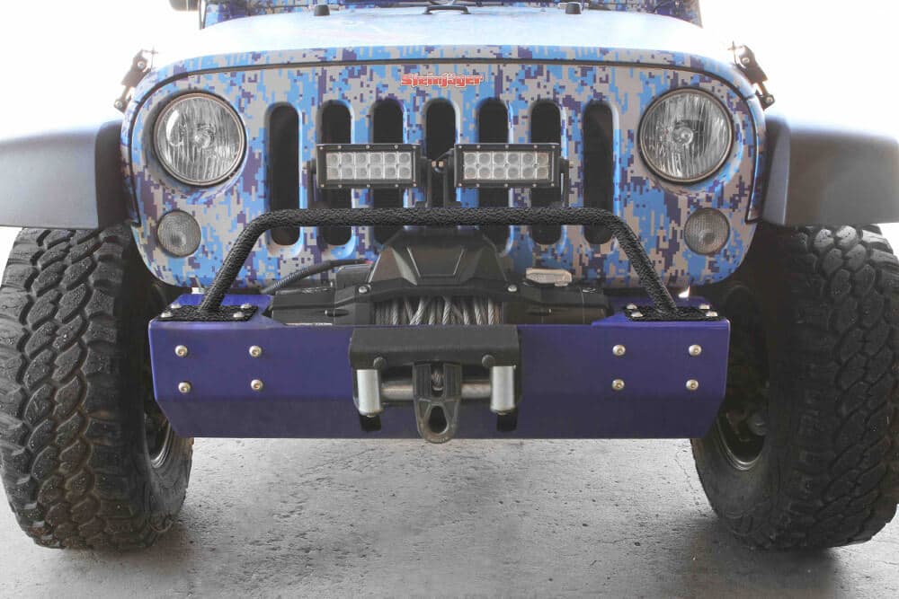Steinjager Steinjäger Bumpers Wrangler JK 2007-2018 Bumper Light Bar, Short Texturized Black