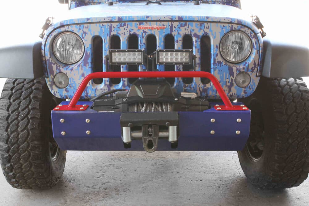 Steinjager Steinjäger Bumpers Wrangler JK 2007-2018 Bumper Light Bar, Short Red Baron