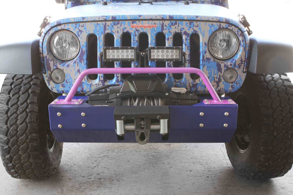 Steinjager Steinjäger Bumpers Wrangler JK 2007-2018 Bumper Light Bar, Short Pinky