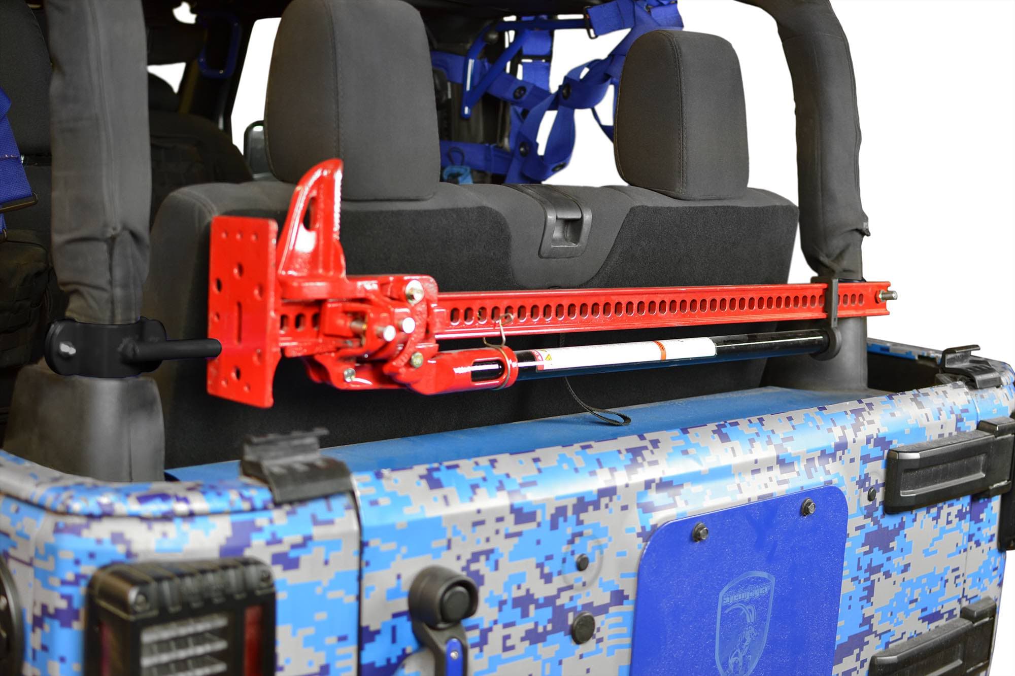 Steinjager Steinjäger Recovery and Towing Wrangler JK 2007-2018 High Lift Jack Mount Roll Bar Mount, 2 Door Black