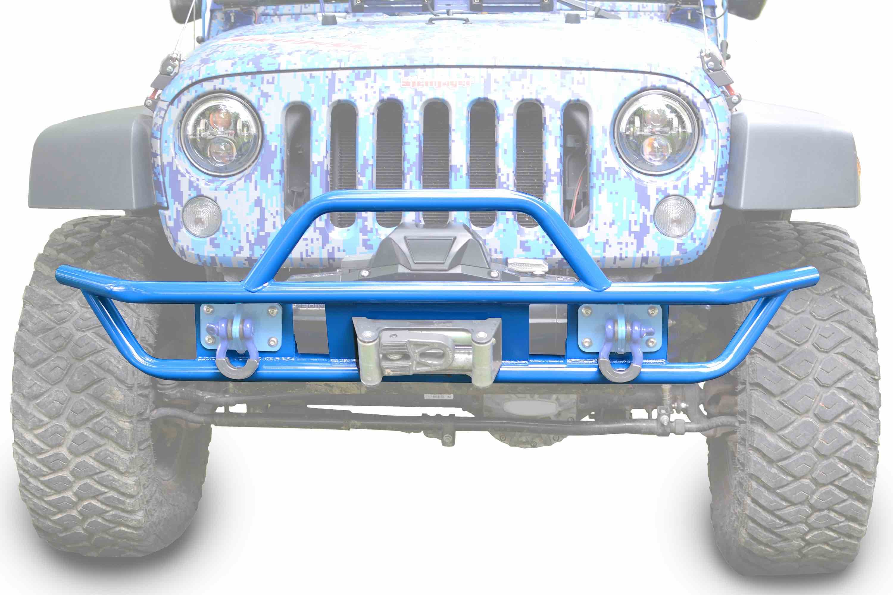 Steinjager Steinjäger Bumpers Wrangler JK 2007-2018 Bumper, Front, Tube Playboy Blue