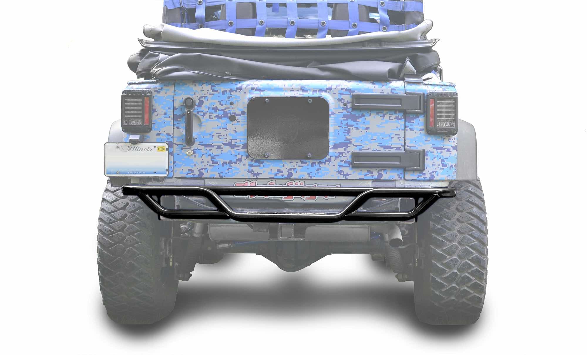 Steinjager Steinjäger Bumpers Wrangler JK 2007-2018 Bumper, Rear, Tube Bare